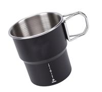 Picysa Taza de Acero Inoxidable para Acampar, Plegable a Prueba de Arañazos para Actividades Al Aire, Capacidad de 300ml