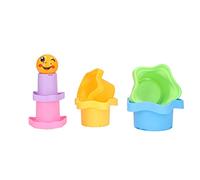 Picysa Tazas Apilables para Bebés, Material Plástico Educativo de Forma Segura DIY para Juegos a la Hora del Baño de Más de 6M