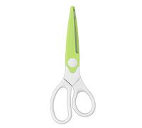 Picysa Tijeras para Manualidades 5 en 1, Borde Decorativo con 4 Cuchillas Reemplazables para Proyectos Escolares para Niños, Acero Inoxidable Ergonómico Seguro