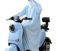 Picysa Traje de Protección Solar de Cuerpo Completo Ropa de Ciclismo con Protección UV Protector contra Erupciones de Manga Larga con Hebilla a Presión para Hombres y Mujeres Mont (cielo)