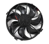 Picysa Ventilador de Refrigeración para Aire Acondicionado de Coche, Radiador y Ventilador Intercooler de Alta e 24V para Autobuses y Camiones, Plástico Metal, 1 Unidad