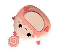 Picysa Ventilador Portátil para Colgar en el Cuello, Mini Diseño de Dibujos Animados con Refrigeración de Tres Velocidades para Estudiantes y Dormitorios, Material ABS (Rosa)