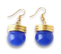 Pidak Pendientes del Boss Brigata Fantasma - Latón con bola azul - Cosplay