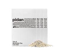 pidan Mezcla de Arena de Tofu para Gatos (Bolsa de 4 x 2,4 kg/6 L) 100% Natural sin Perfume con bentonita, aglutinación Extra Fuerte, Recogida sin Esfuerzo, desechable, Control de olores de Larga