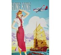 Piddix Hong Kong - Mural de Madera (40 x 59 cm)
