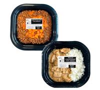 PIDE COMO EN CASA | Platos Preparados Listos para Calentar | Lentejas con Calabaza, Pollo Strogonoff con Arroz | Sabor Casero y Nutritivo | Pack 2 x 350 g