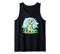Pide un deseo con este disfraz de dinosaurio de diente de león caprichoso Camiseta sin Mangas