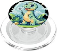Pide un deseo con este disfraz de dinosaurio de diente de león caprichoso PopSockets PopGrip para MagSafe