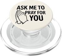 Pídeme Que Ore por ti - Jesucristo y Cristianismo Fe PopSockets PopGrip para MagSafe