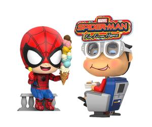 pider-Man: Lejos de casa - Spider-Man & Movbi 4" Cosbaby Hot Toys Set de regalo