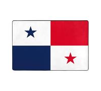 Pidgazdfgv Alfombra de baño con la bandera de Panamá, extra suave, absorbente, lavable a máquina, de microfibra, antideslizante