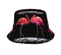 Pidgazdfgv Bonito sombrero de pescador de flamenco, unisex, para exteriores, playa, pescador, escapada, vacaciones, vuelta a la escuela, temporada negra