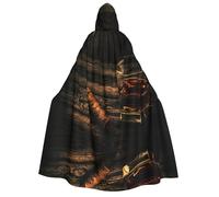 Pidgazdfgv Cigar & Whiskey - Bata con capucha para adultos, disfraz de caballero de Halloween con capucha