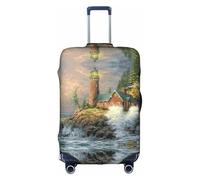 Pidgazdfgv Coast Wave and Lighthouse - Funda protectora para maleta, funda protectora para maleta de tamaño S-XL, White, XL