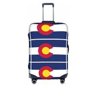 Pidgazdfgv Colorado State Flag - Funda protectora para maleta, funda protectora para maleta de tamaño S-XL, White, S