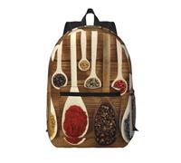 Pidgazdfgv Colorful Spices - Mochila para laptop de 17 pulgadas, para escuela, negocios, vuelos, fin de semana, funda de equipaje para mujeres y hombres