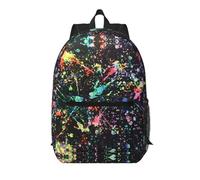 Pidgazdfgv Colorido Paint-Standard 17 pulgadas Mochila para laptop Escuela Negocios Flight Aprobado Fin de Semana Maleta Manga de Equipaje Mujeres Hombres