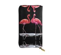 Pidgazdfgv Cute Flamingo - Cartera de piel con cremallera para mujer, con bloqueo RFID, gran capacidad, bolso de viaje para mujer