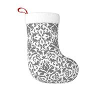 Pidgazdfgv Decor - Medias de Navidad blancas y negras, adornos colgantes, bolsas de regalo, decoraciones de Navidad