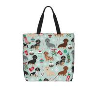 Pidgazdfgv Dog Flora Bolsa de la compra respetuosa con el medio ambiente, bolsa de compras para escuela, trabajo, laptop, mujeres y niñas, bolso de mano diario