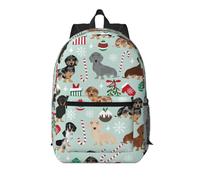 Pidgazdfgv Dog Flora - Mochila para laptop de 17 pulgadas, para escuela, negocios, vuelos, fin de semana, funda de equipaje para mujeres y hombres