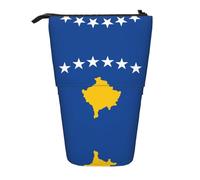 Pidgazdfgv Estuche portátil para lápices, diseño de bandera de Kosovo, para escuela, oficina, niños, estudiantes, adultos, niñas y niños