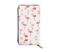 Pidgazdfgv Flamingo - Cartera de piel con bloqueo RFID para mujer, con cremallera, gran capacidad, bolso de viaje para mujer