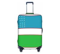 Pidgazdfgv Funda protectora para maleta, diseño de bandera de la República de Uzbekistán para maleta, funda protectora para maleta de tamaño S-XL, White, XL