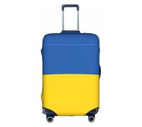 Pidgazdfgv Funda protectora para maleta, diseño de bandera de Ucrania, para maleta de tamaño S-XL, White, L