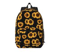 Pidgazdfgv Golden Sunflowers - Mochila para laptop de 17 pulgadas, para escuela, negocios, vuelos, fin de semana, para mujeres y hombres