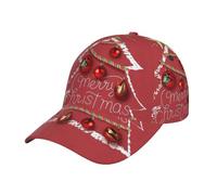 Pidgazdfgv Gorra de béisbol clásica unisex con diseño de bolas de Navidad, ajustable, de corona baja, para papá, talla para adultos, se adapta a todos los niños y niñas, color negro