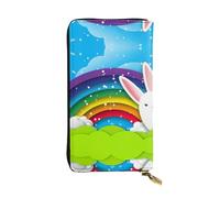 Pidgazdfgv Happy Easter Bunny - Cartera de piel con bloqueo RFID para mujer, gran capacidad, bolsa de viaje para mujer