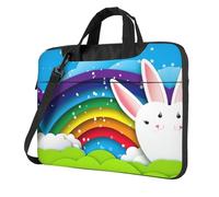 Pidgazdfgv Happy Easter Bunny - Maletín unisex para ordenador de negocios, para la temporada escolar, Black, 14 inch
