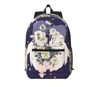 Pidgazdfgv Holding Flowers - Mochila para laptop de 17 pulgadas, para escuela, negocios, vuelos, fin de semana, funda de equipaje para mujeres y hombres