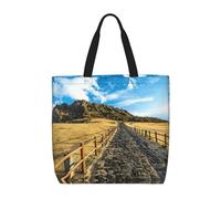 Pidgazdfgv Jeju Island Korea Bolsa de la compra respetuosa con el medio ambiente, bolsa de compras, escuela, trabajo, laptop, mujeres y niñas, bolso de mano diario