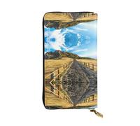 Pidgazdfgv Jeju Island Korea - Cartera de piel con cremallera para mujer, con bloqueo RFID, gran capacidad, bolsa de viaje para mujer