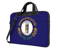 Pidgazdfgv Kentucky State Flag - Maletín unisex para computadora de negocios, para el hombro, para la temporada de regreso a la escuela, Black, 13 inch