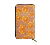 Pidgazdfgv Lemons and Oranges - Cartera de piel con cierre de cremallera para mujer, con bloqueo RFID, gran capacidad, bolsa de viaje para mujer