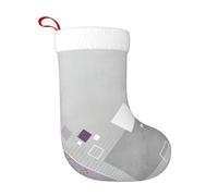 Pidgazdfgv Medias de Navidad cuadradas de diferentes colores, adornos colgantes, bolsas de regalo de caramelos, decoraciones de Navidad