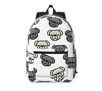 Pidgazdfgv Merican Dog Head - Mochila para laptop de 17 pulgadas, para escuela, negocios, vuelos, fin de semana, funda de equipaje para mujeres y hombres