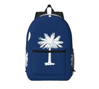 Pidgazdfgv Mochila para laptop de 17 pulgadas con la bandera de Carolina del Sur, aprobada para vuelos, para el fin de semana, para mujeres y hombres