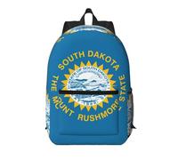 Pidgazdfgv Mochila para laptop de 17 pulgadas con la bandera de Dakota del Sur, para escuela, negocios, vuelos, fin de semana, funda de equipaje para mujeres y hombres