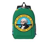 Pidgazdfgv Mochila para laptop de 17 pulgadas, diseño de bandera de Washington