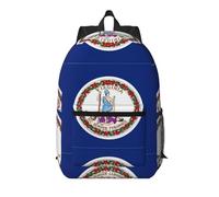 Pidgazdfgv Mochila para laptop de 17 pulgadas, diseño de bandera del estado de Virginia, para escuela, negocios, vuelo, fin de semana, para mujeres y hombres