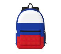Pidgazdfgv Mochila para laptop de 17 pulgadas, diseño de bandera rusa para escuela, negocios, vuelo, fin de semana, funda de equipaje para mujeres y hombres