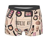 Pidgazdfgv Modern Girl Cosmetic - Calzoncillos tipo bóxer transpirables que absorben la humedad para hombres, regalos para niños, Negro, S-XXL