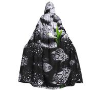 Pidgazdfgv Rain Drops Over Rock - Bata con capucha para adultos, capa de caballero, disfraz de Halloween con capucha