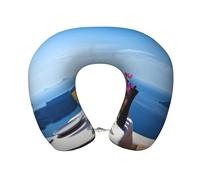 Pidgazdfgv Scenery Of A Table Above Sea Travel Pillow Airplane Travel Neck Pillow Memory Foam Sleeping Machine Washable Festival