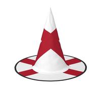 Pidgazdfgv Sombrero de Halloween con la bandera del estado de Alabama, disfraz de fiesta de Navidad, disfraz de cosplay para hombres y mujeres, accesorio clásico, disfraz de