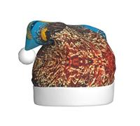 Pidgazdfgv Sombreros de Navidad con diseño de peces de ángel real para adultos, decoraciones de cristal de Navidad, fiesta de Papá Noel, árbol de Navidad